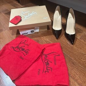 So Kate Patent Pointed-Toe Shoe - Christian Louboutin 
(4.75” heel) SIZE 36.5